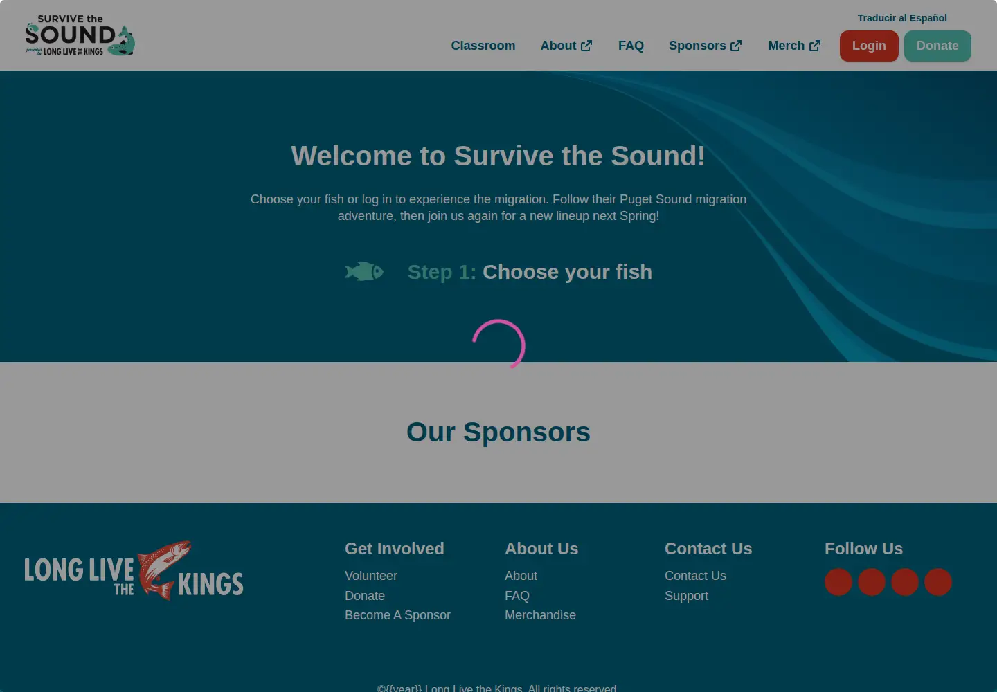 Screenshot of survivethesound.org
