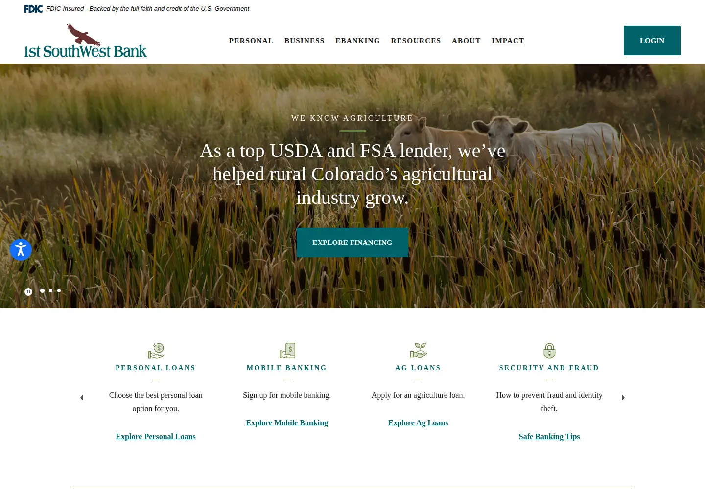 Screenshot of fswb.bank