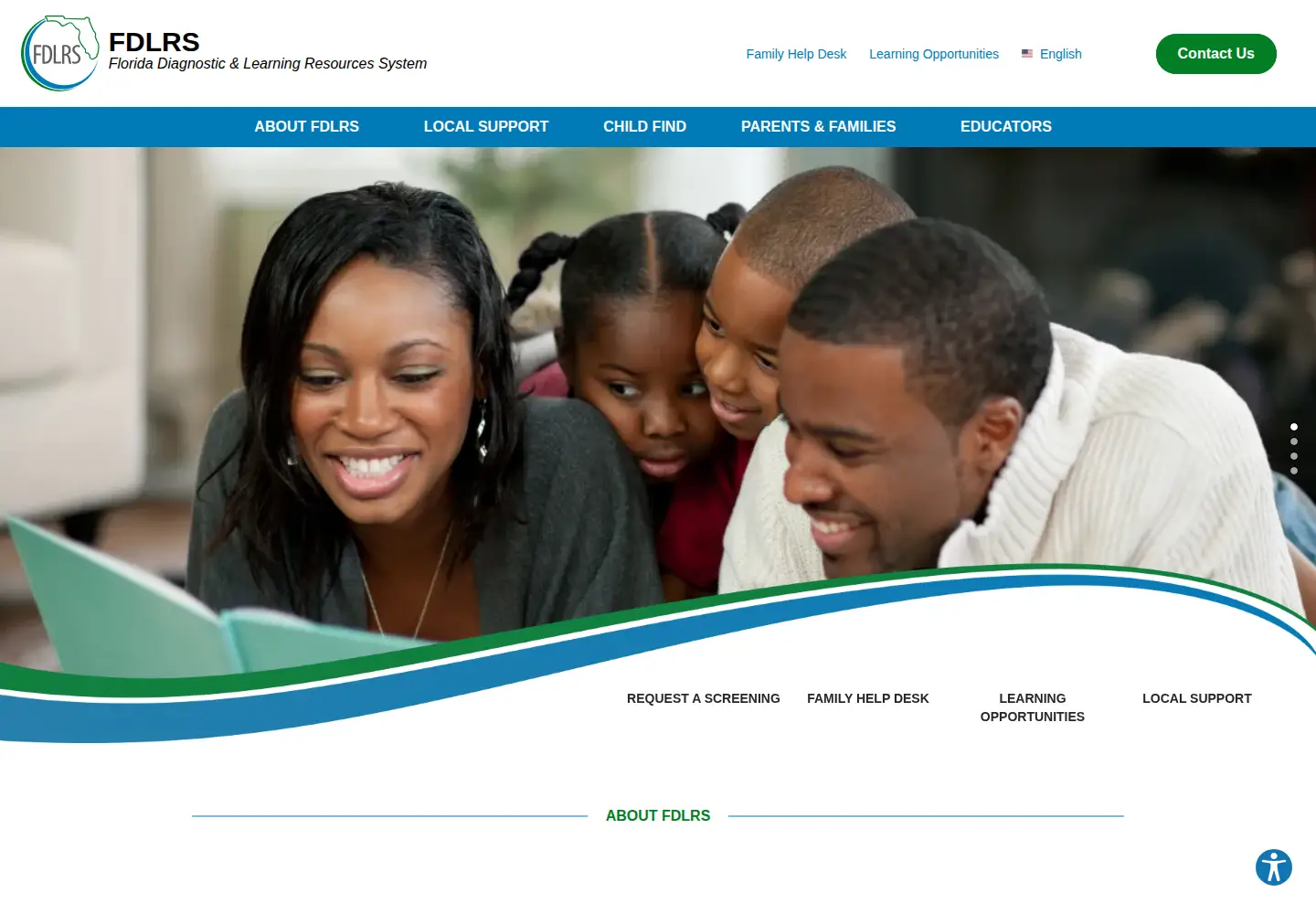 Captured homepage of fdlrs.org in the current scan