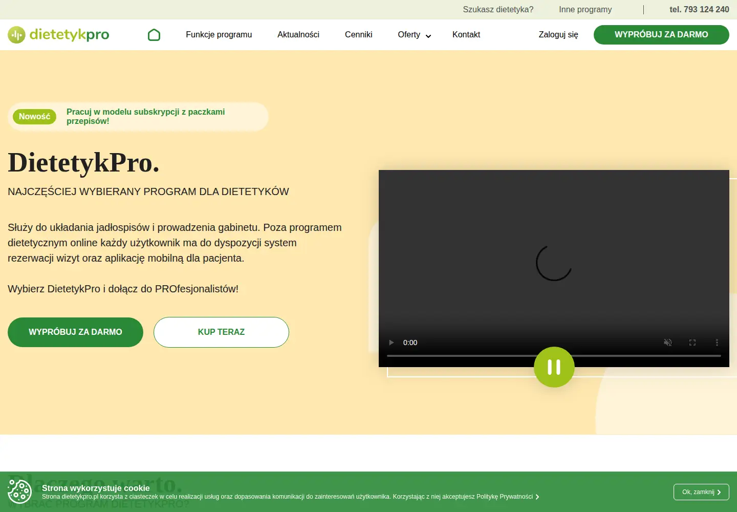 Screenshot of dietetykpro.pl