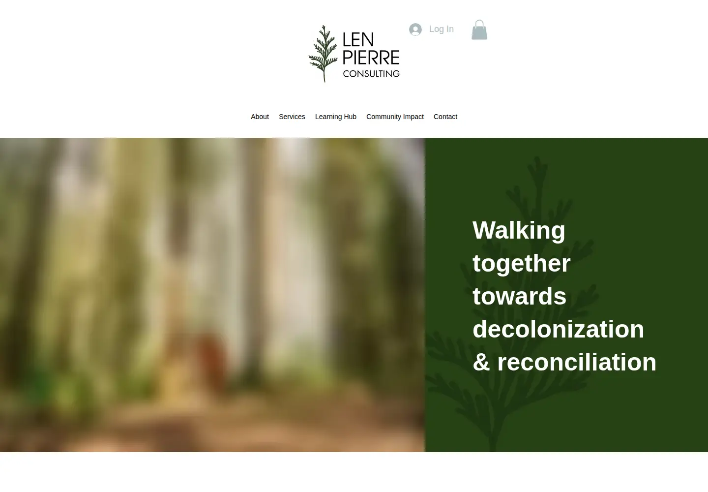 Screenshot of lenpierreconsulting.com