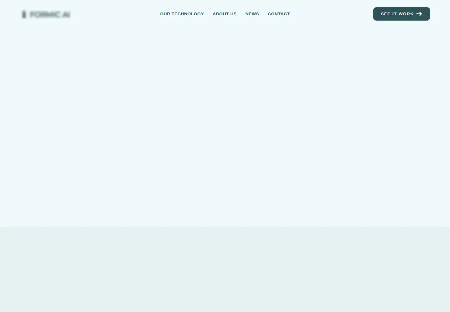 Captured homepage of formic.ai in the current scan