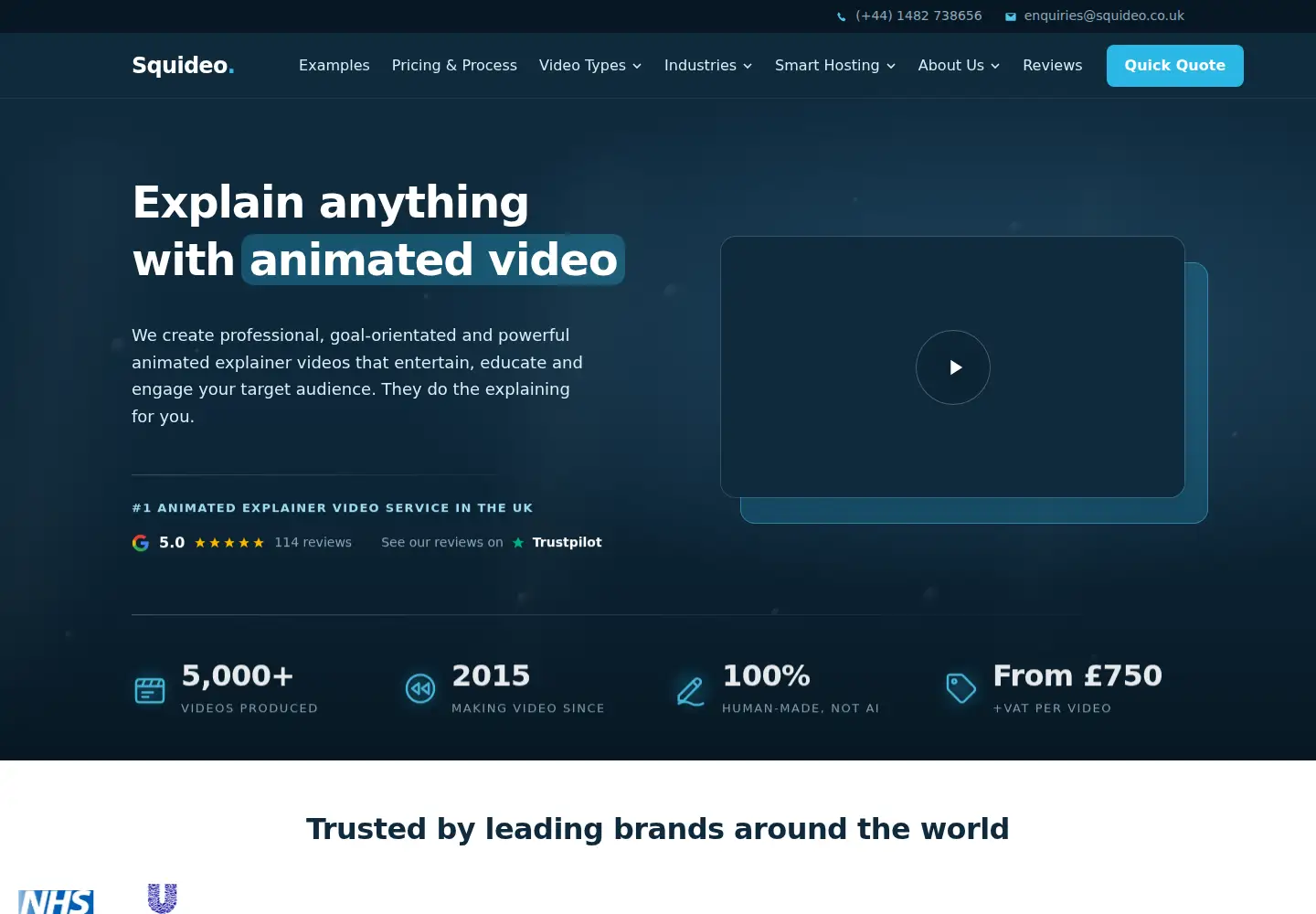 Screenshot of squideo.com