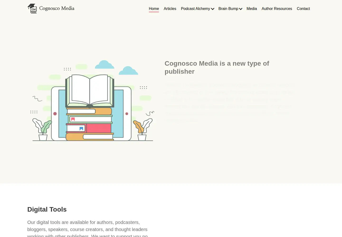 Screenshot of cognoscomedia.com