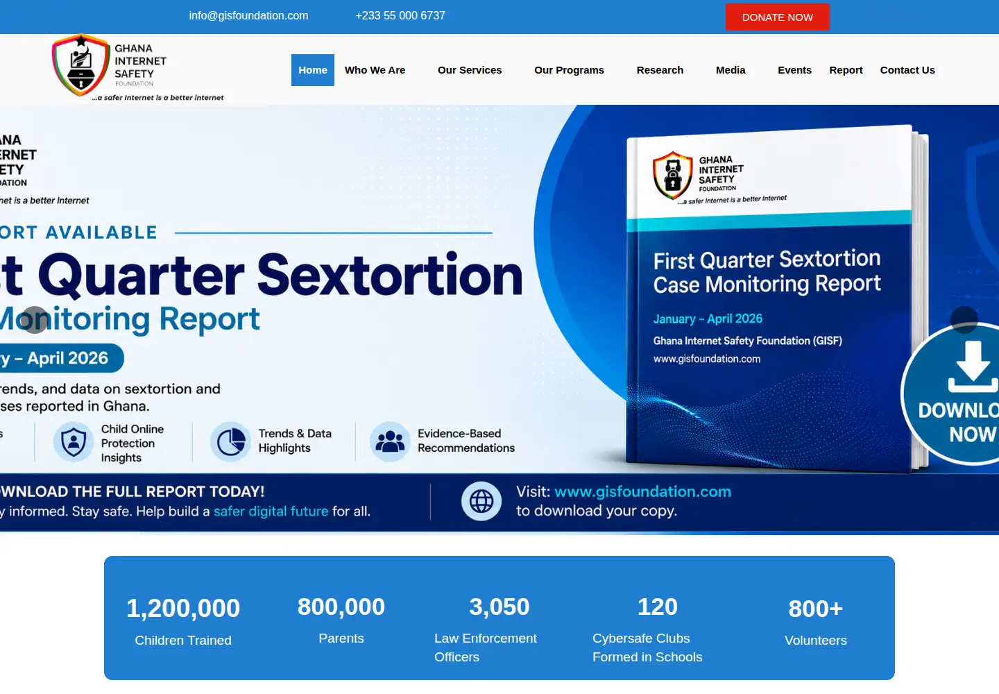Screenshot of gisfoundation.com