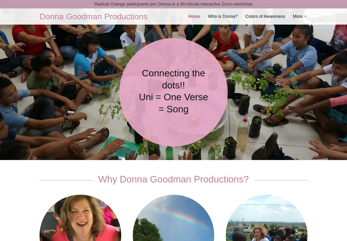 Screenshot of donnagoodman.com