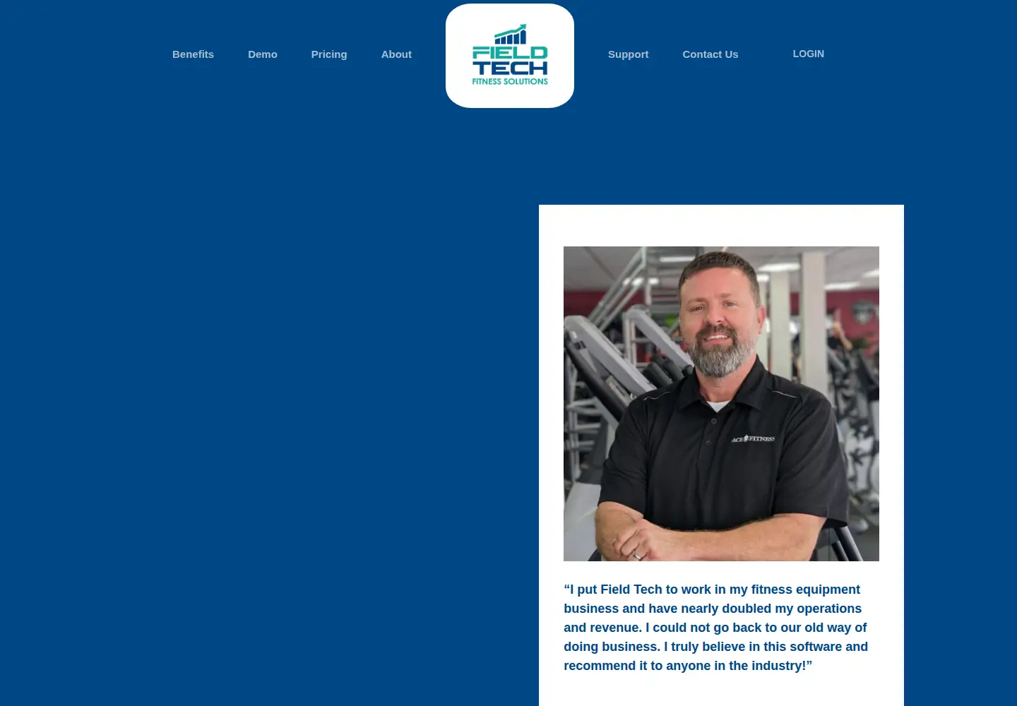 Screenshot of fieldtechfitness.com