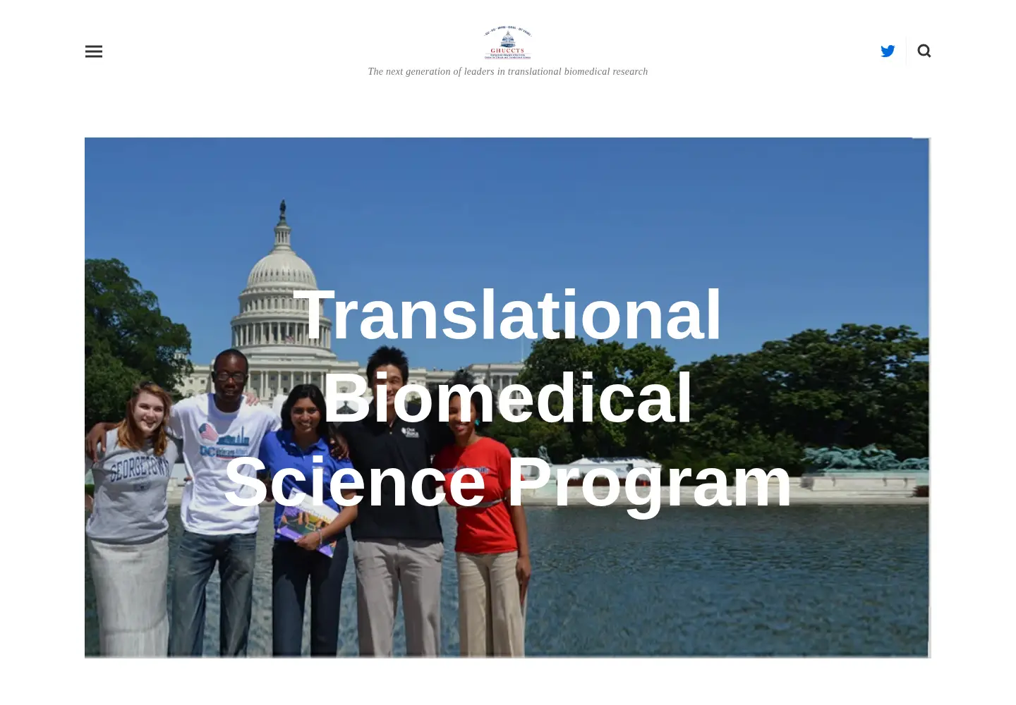 Screenshot of translationalbiomedicalscience.org