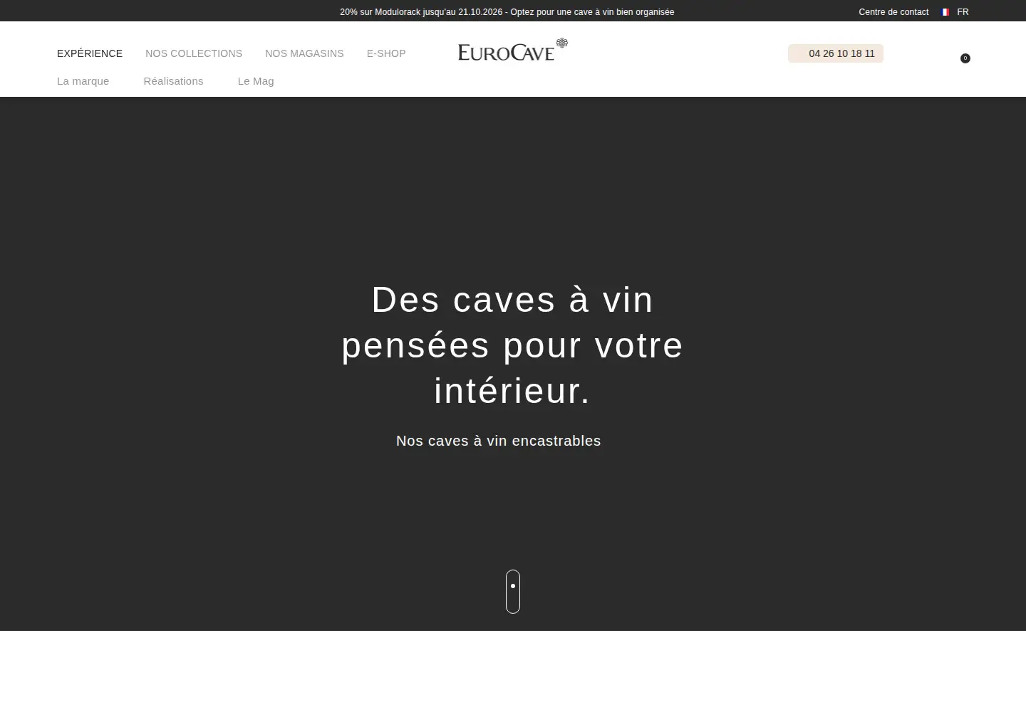 Screenshot of eurocave.fr