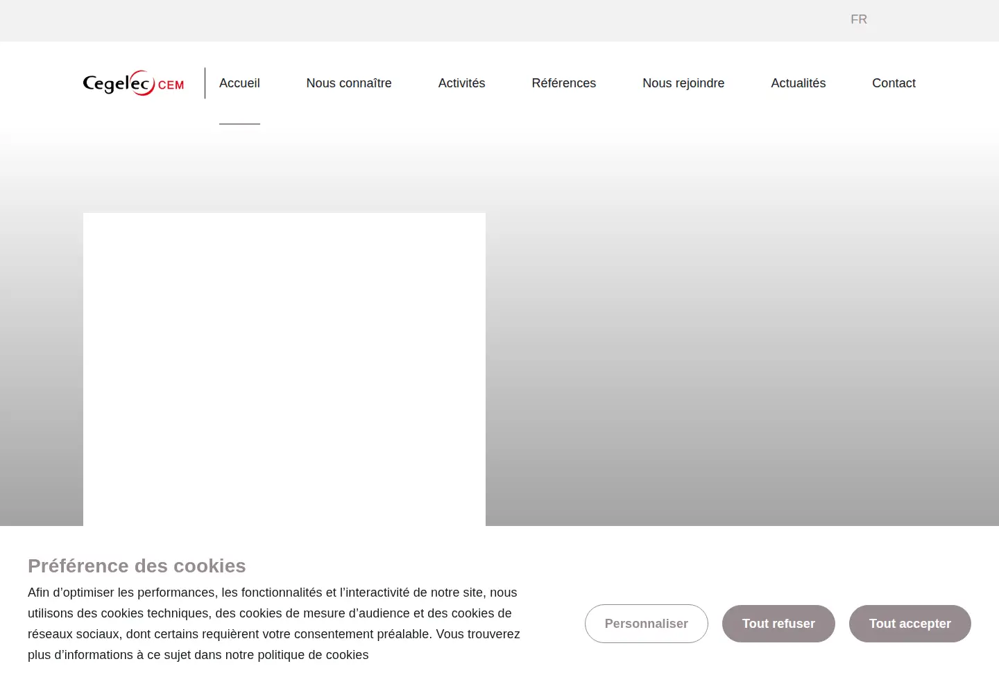 Screenshot of cegelec-cem.fr