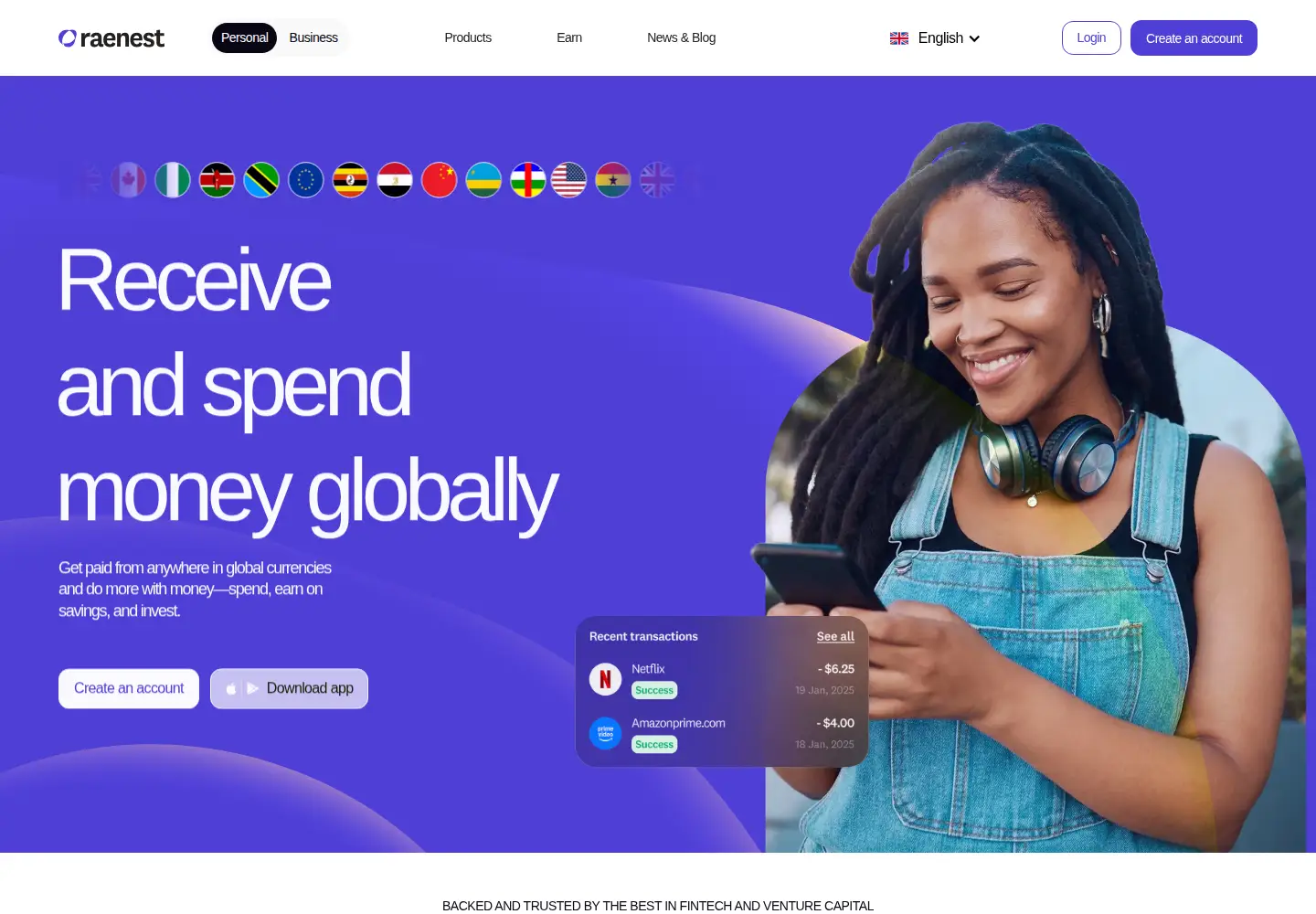 Screenshot of raenest.com