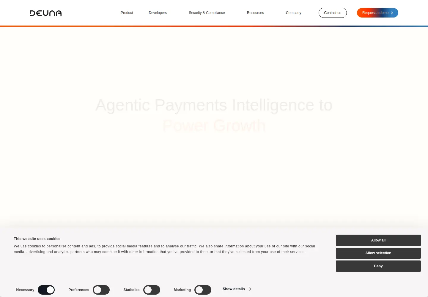 Screenshot of deuna.com