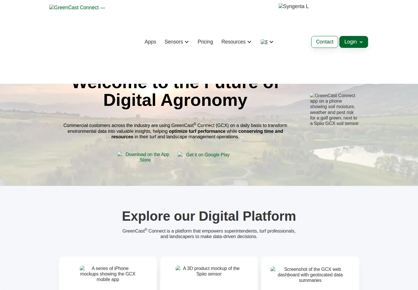 Screenshot of greencastconnect.com