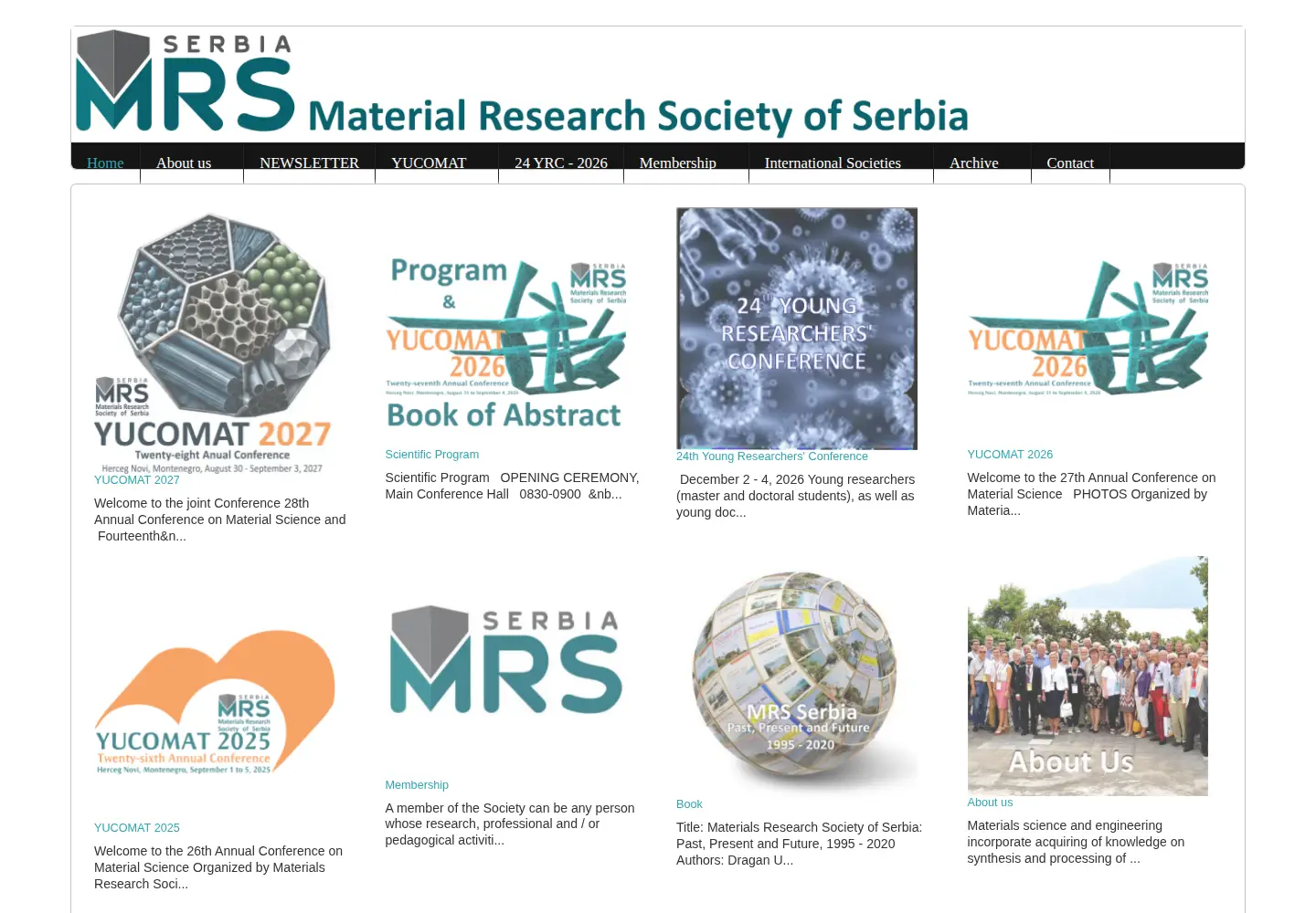 Screenshot of mrs-serbia.org.rs