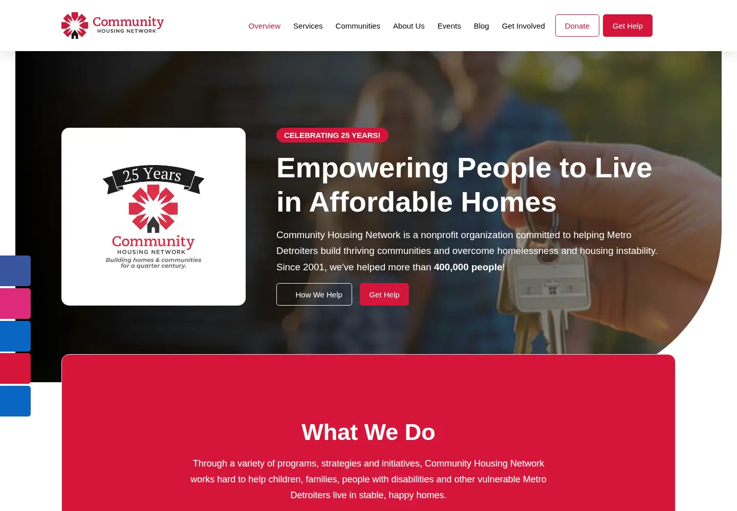 Screenshot of communityhousingnetwork.org
