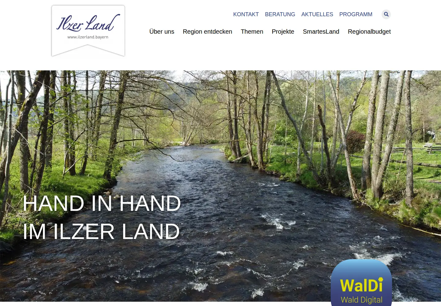Captured homepage of ilzerland.bayern in the current scan
