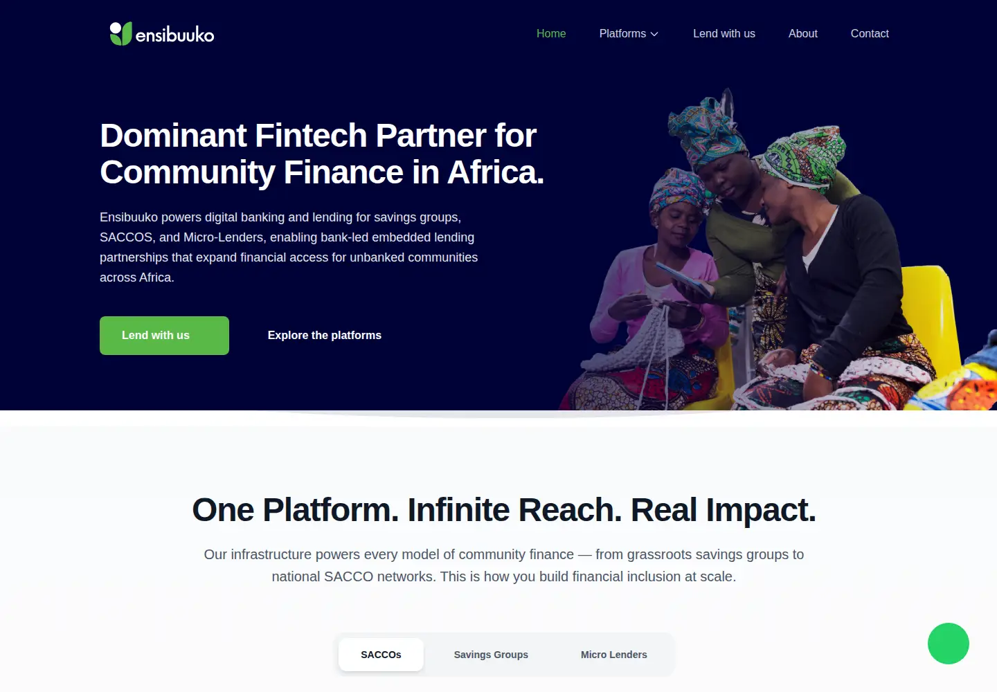 Screenshot of ensibuuko.com