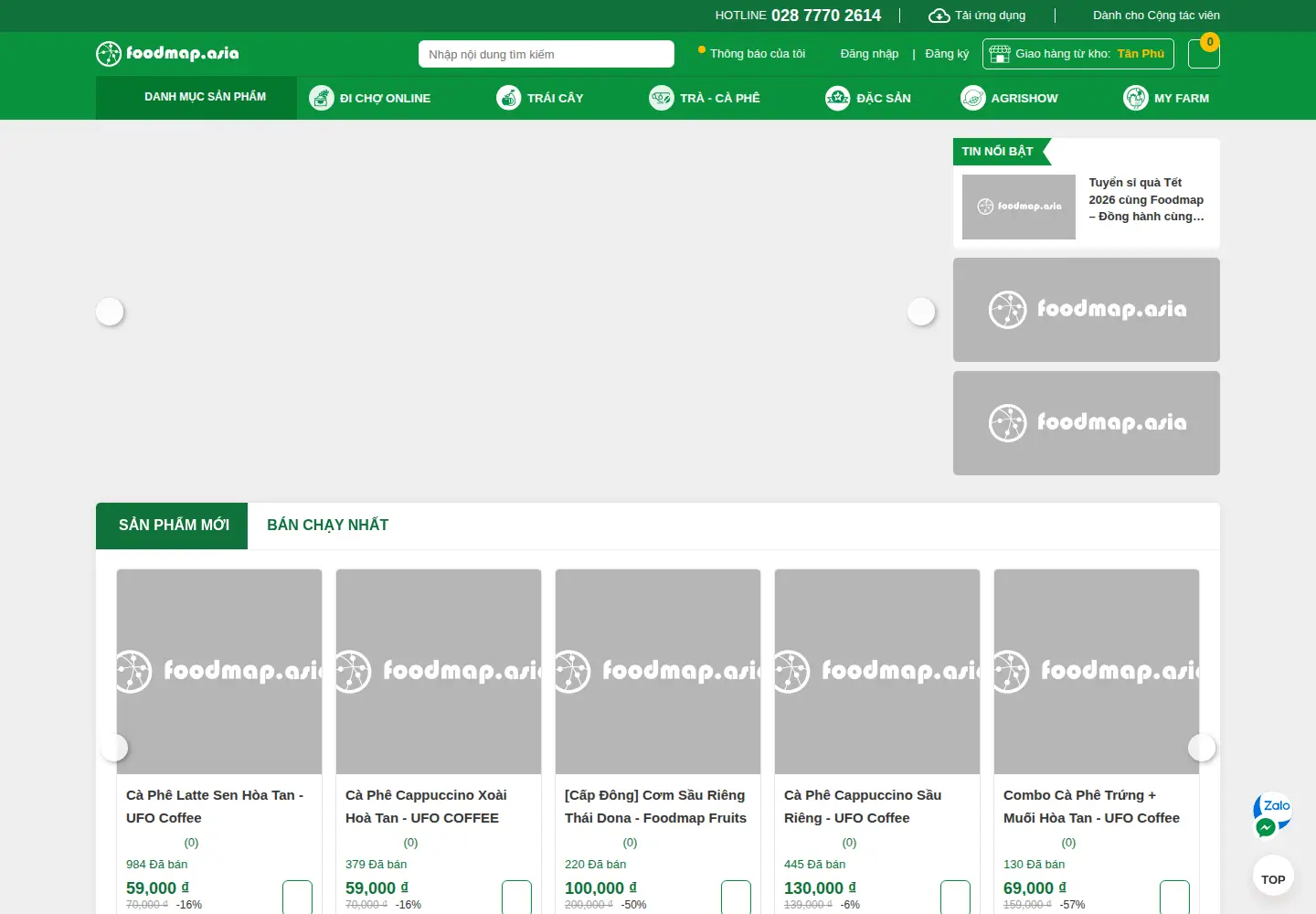 Screenshot of foodmap.asia