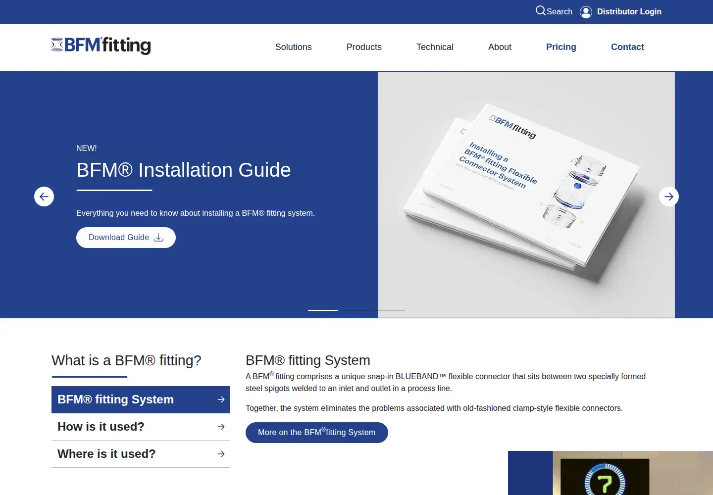 Screenshot of bfmfitting.com