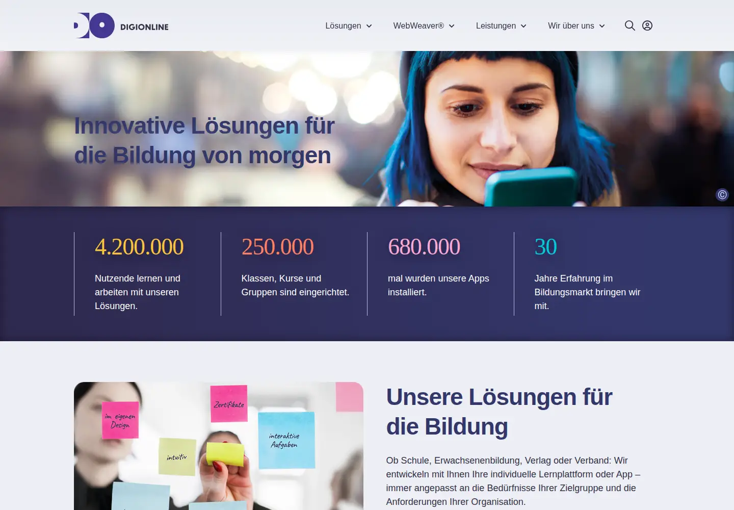 Screenshot of digionline.de