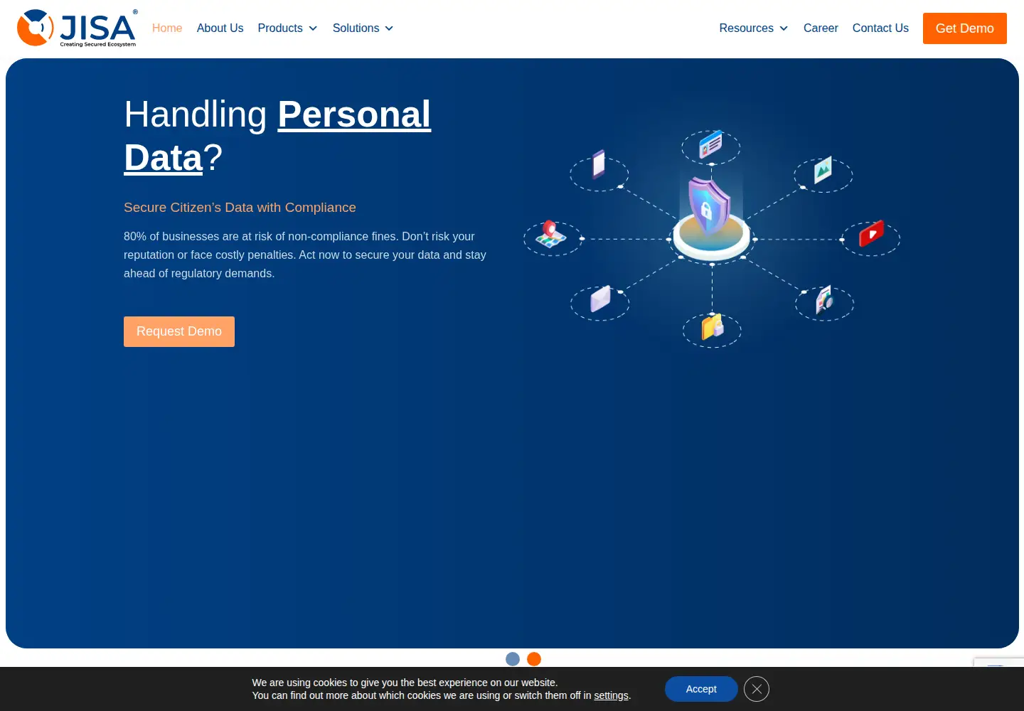 Captured homepage of jisasoftech.com in the current scan