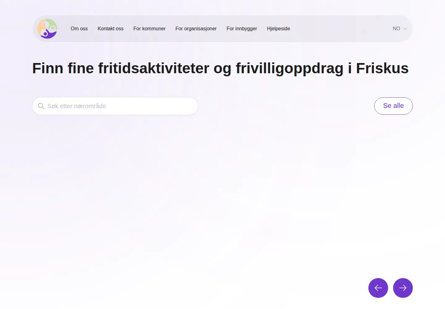 Captured homepage of friskus.com in the current scan