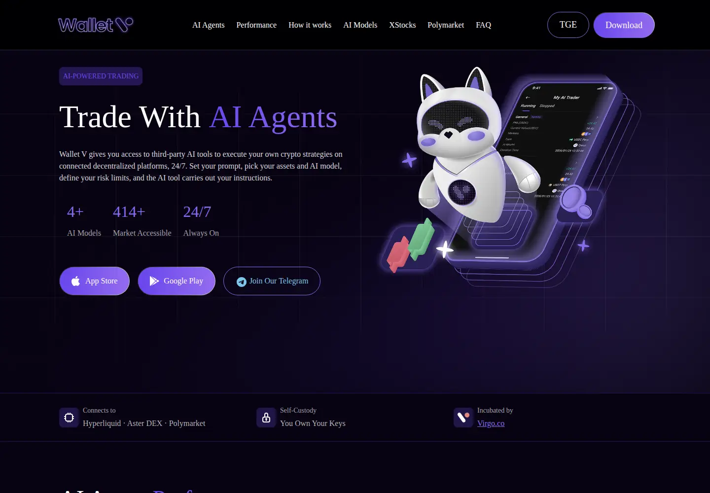 Captured homepage of walletv.io in the current scan
