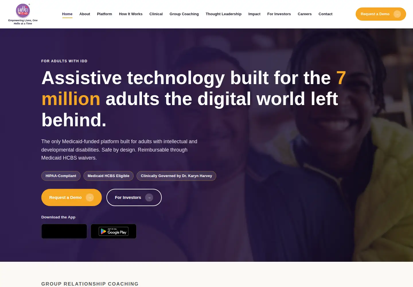 Screenshot of hello-itsme.com