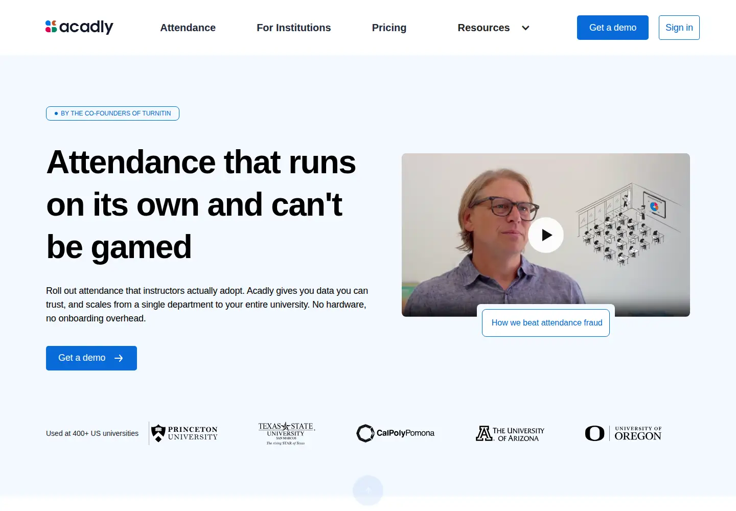 Screenshot of acadly.com