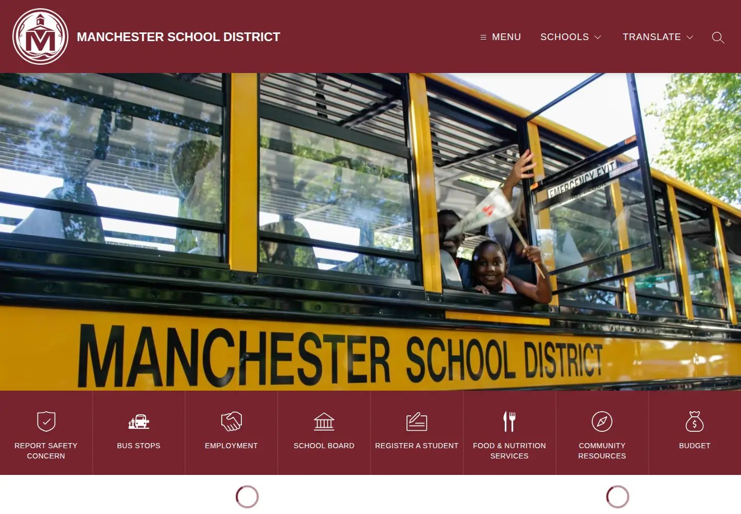 Screenshot of mansd.org