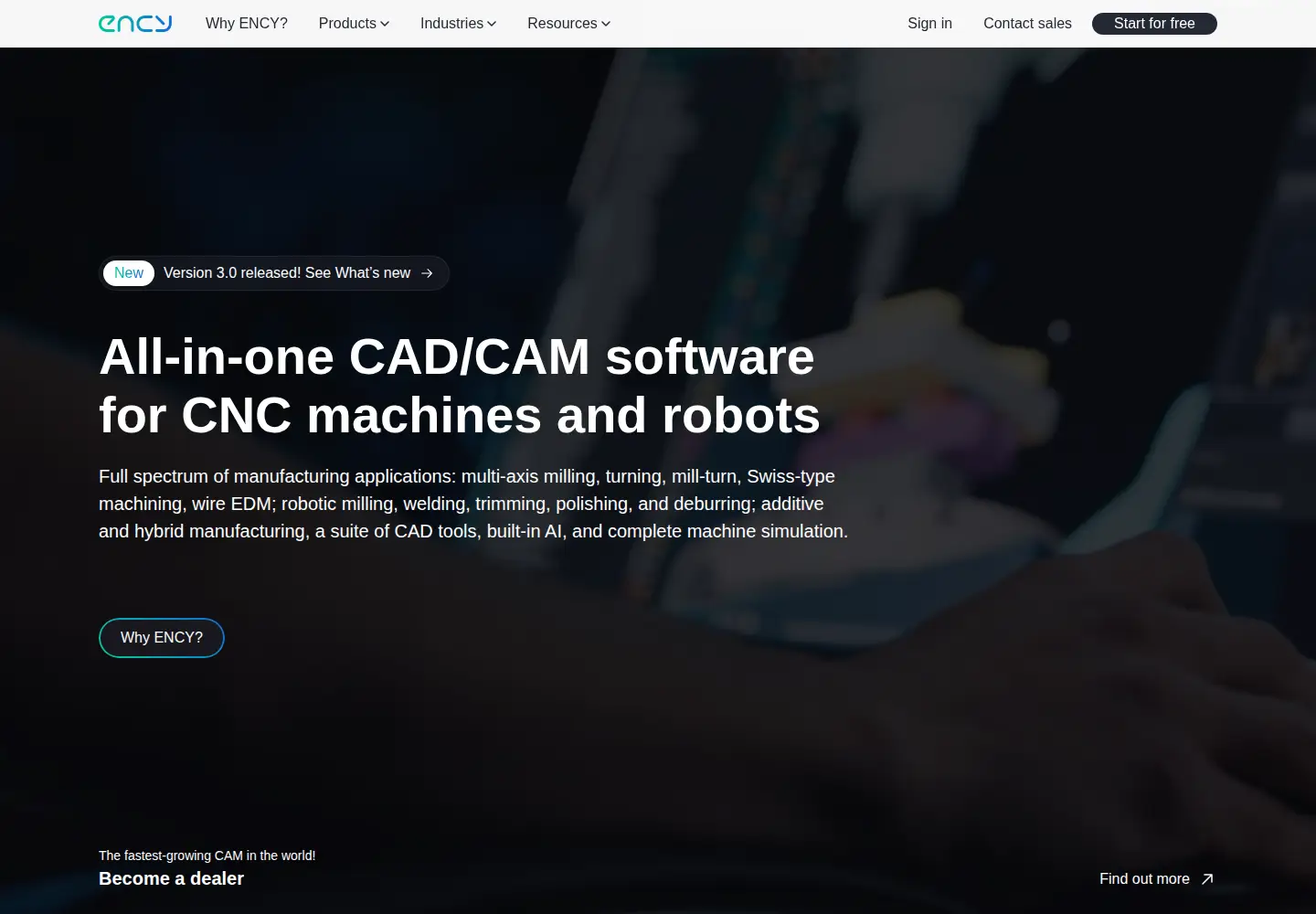 Screenshot of encycam.com