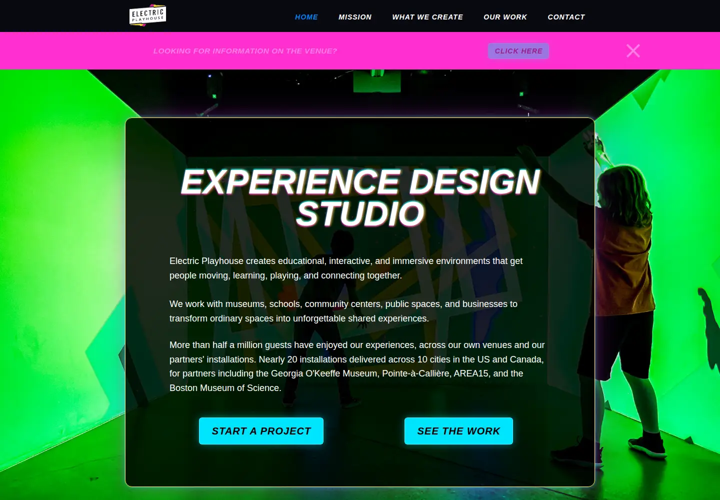 Screenshot of electricplayhouse.com