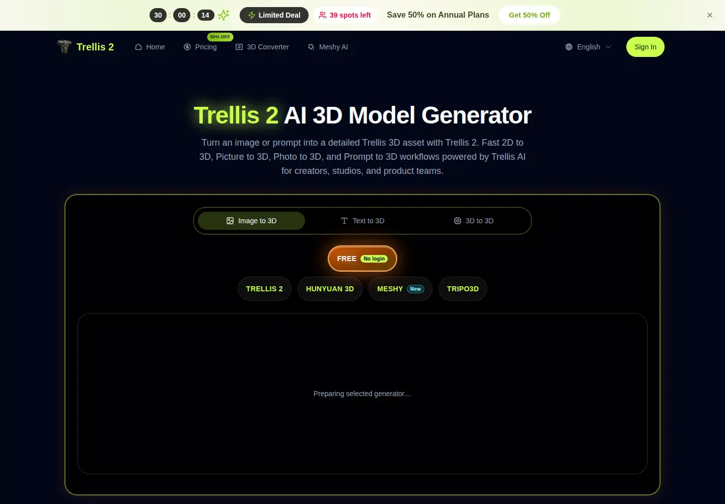 Screenshot of trellis-2.net