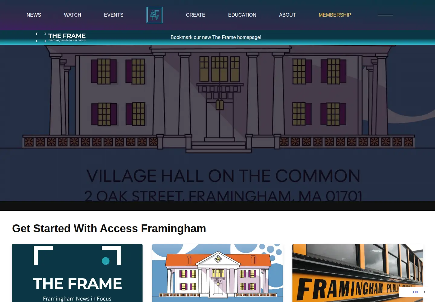 Screenshot of accessfram.tv
