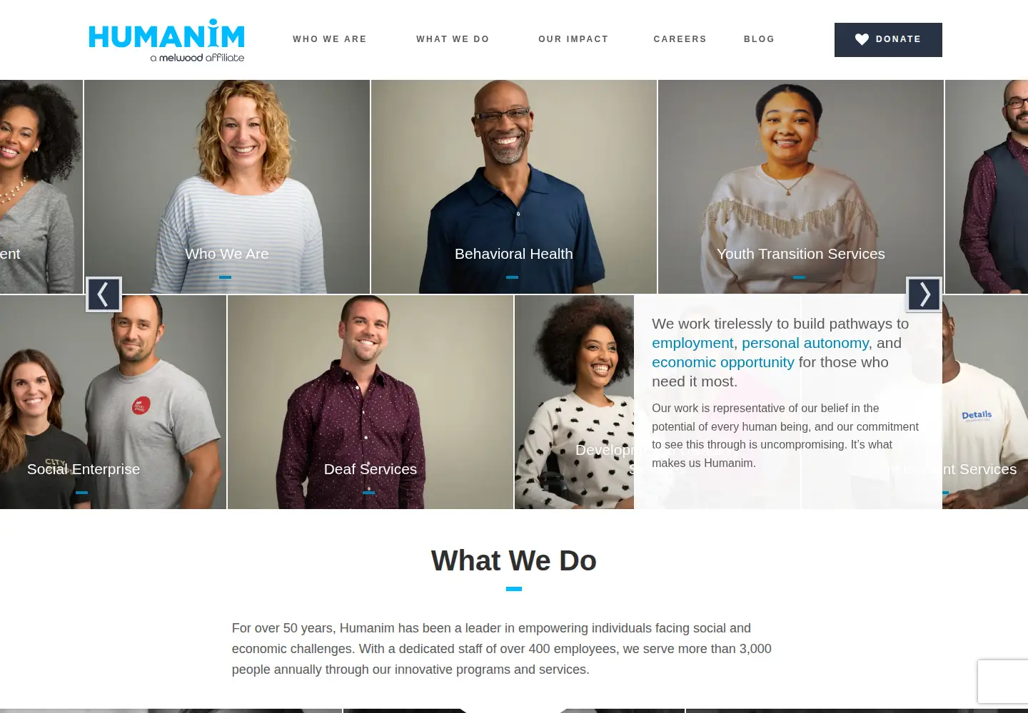 Screenshot of humanim.org