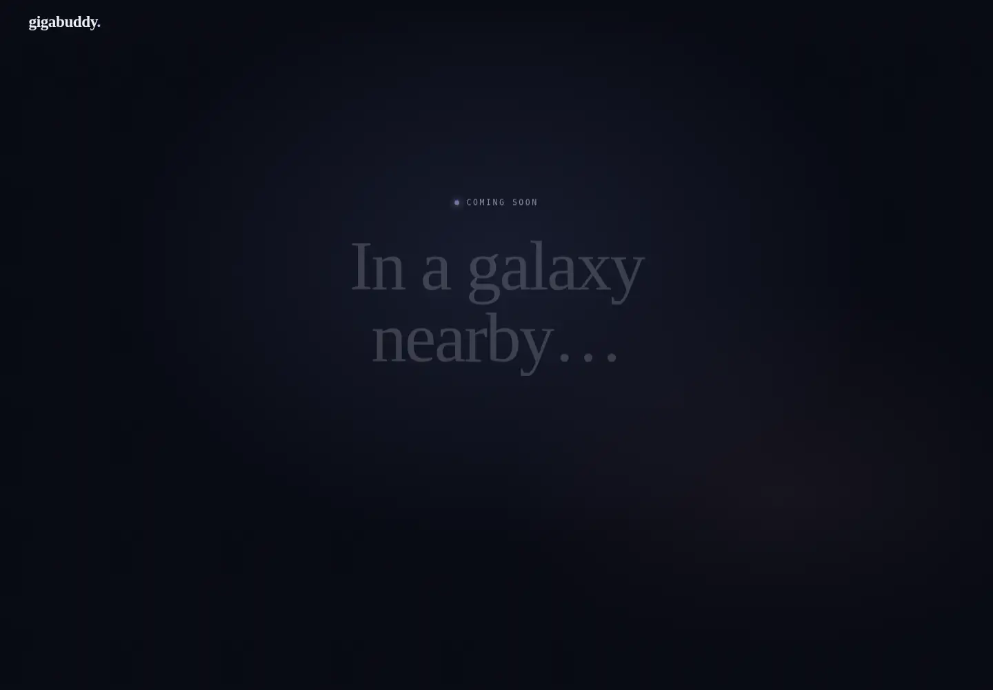 Captured homepage of gigabuddy.com in the current scan