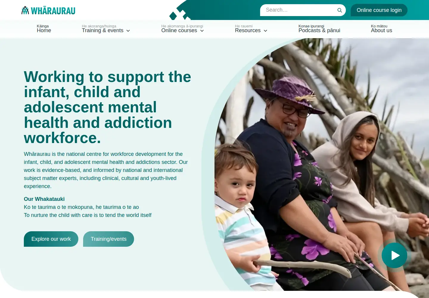 Screenshot of wharaurau.org.nz