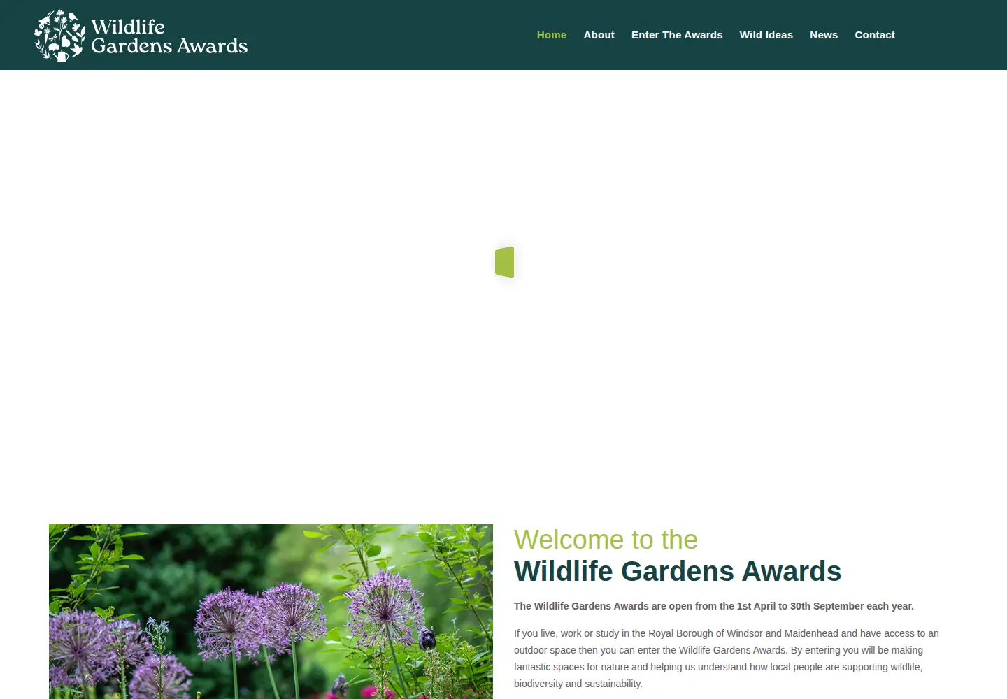 Screenshot of wildlifegardensawards.org