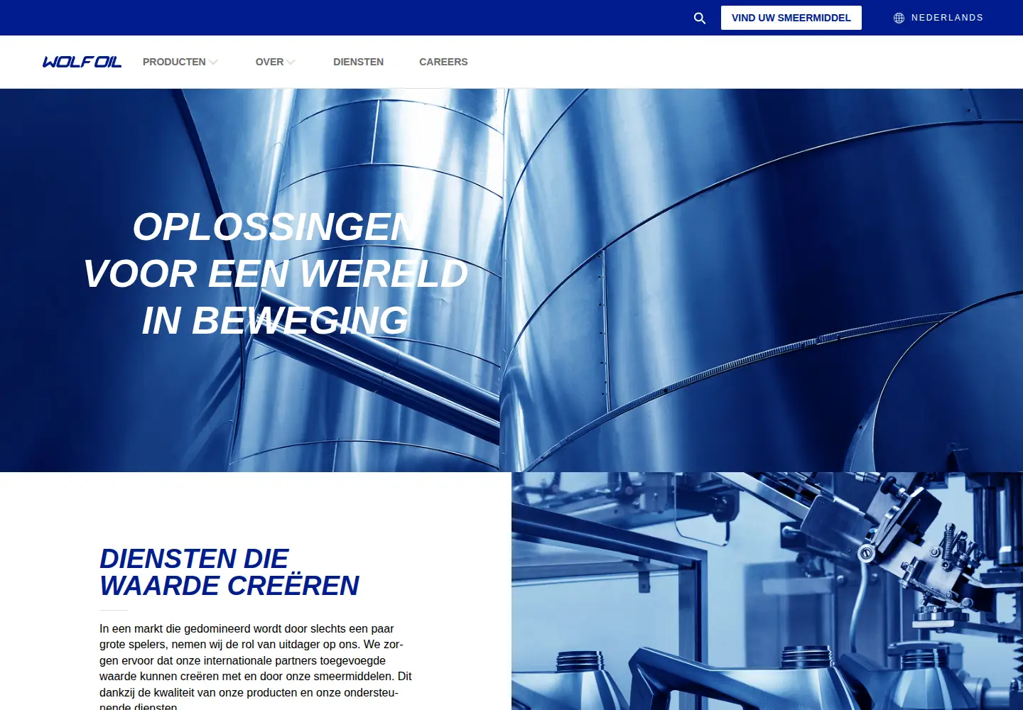 Captured homepage of wolfoil.com in the current scan