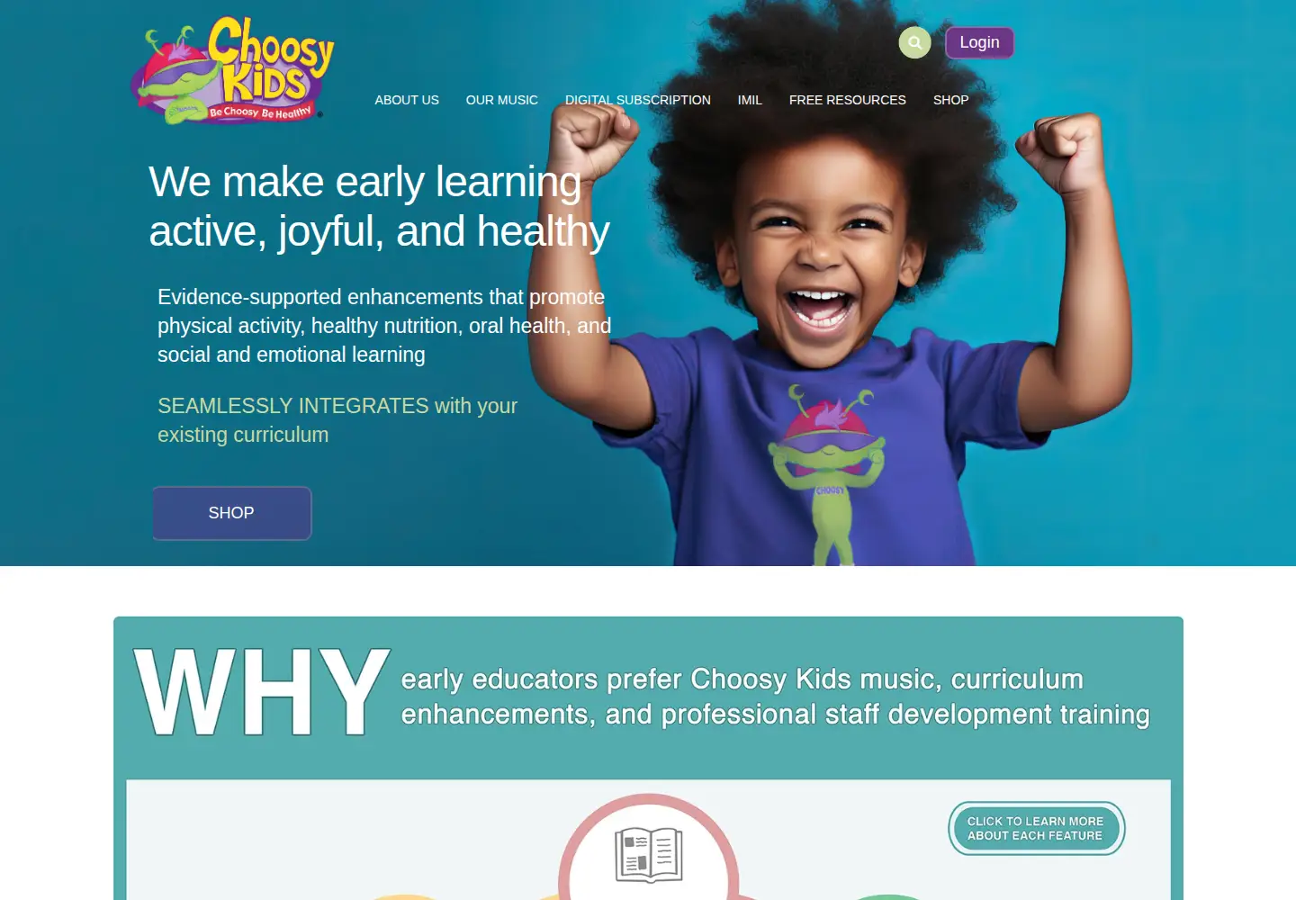 Screenshot of choosykids.com