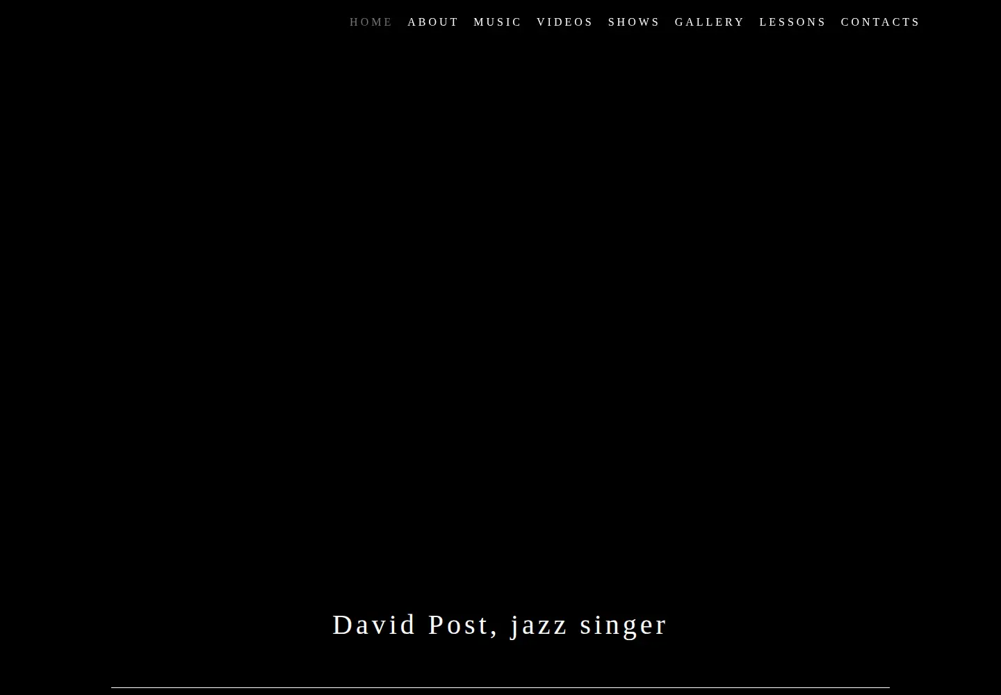 Screenshot of davidpostjazz.com