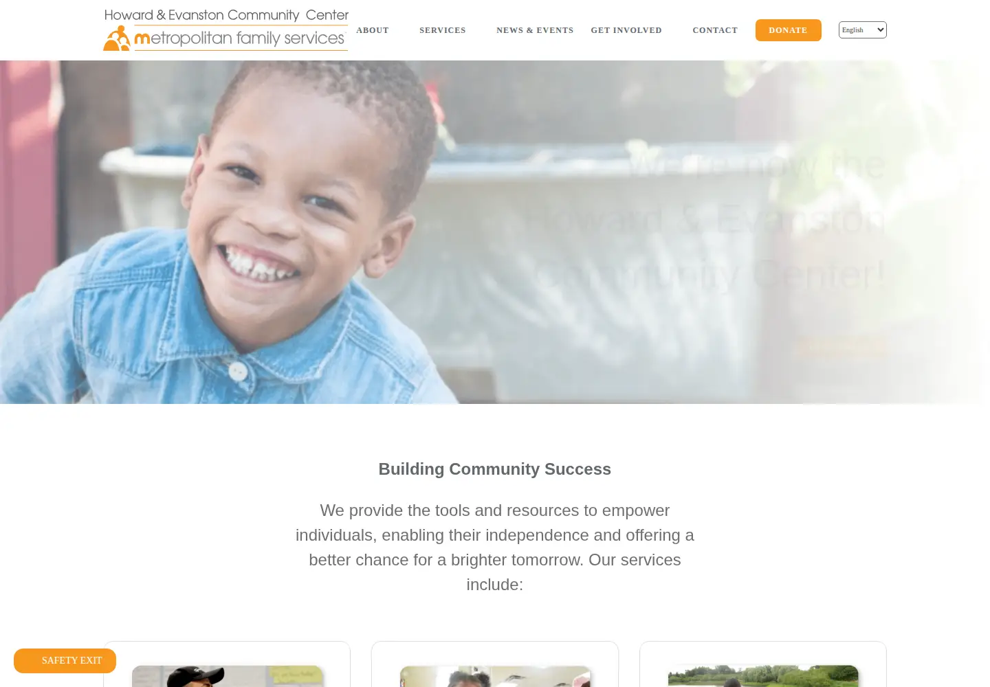 Screenshot of howardevanston.org