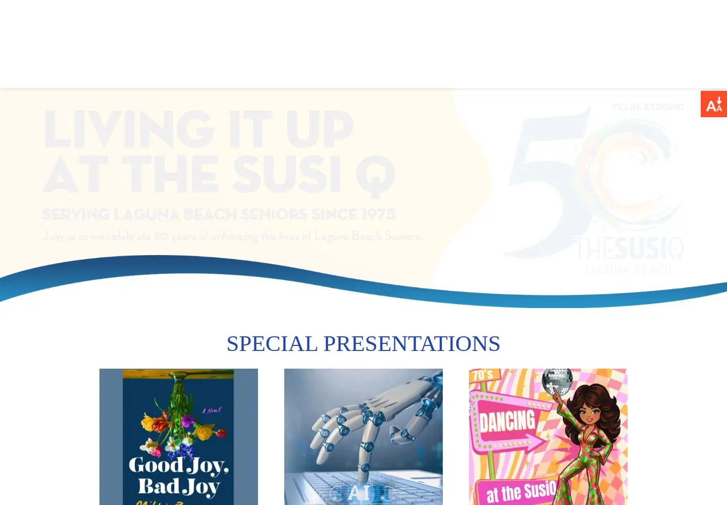 Captured homepage of thesusiq.org in the current scan