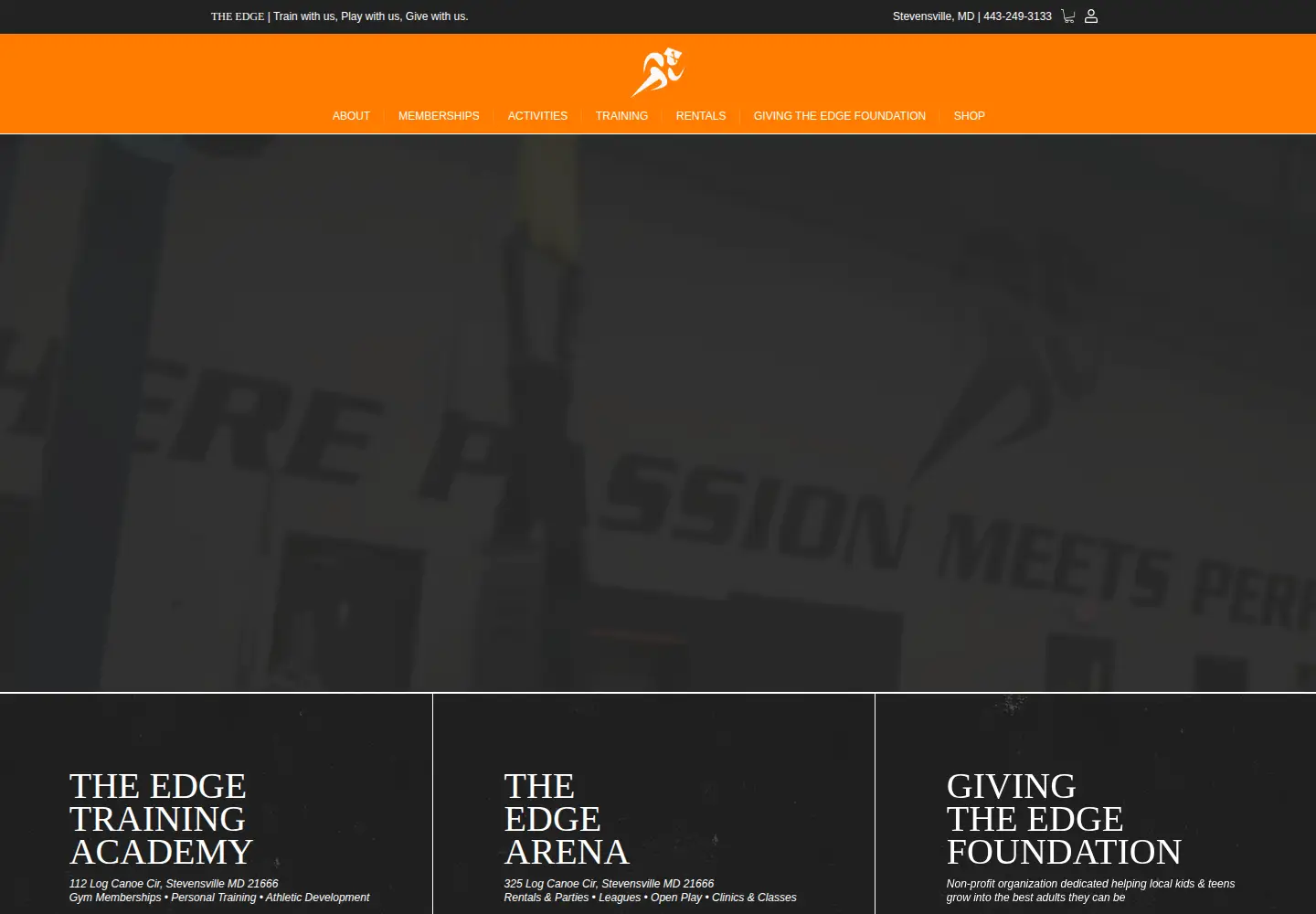 Captured homepage of theedge360.net in the current scan