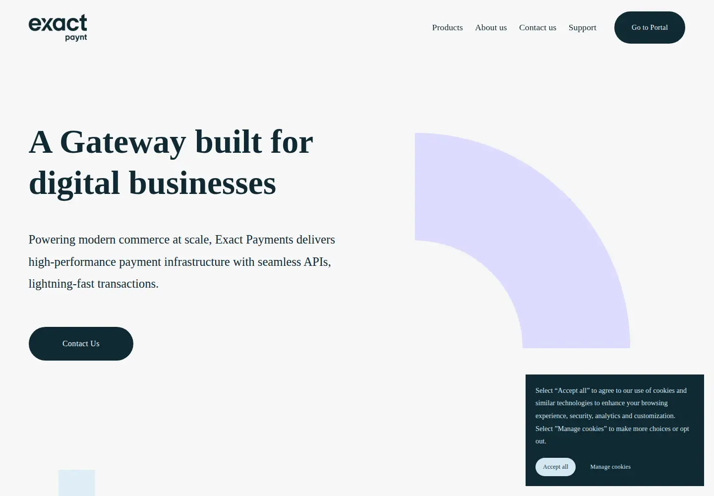 Captured homepage of e-xact.com in the current scan