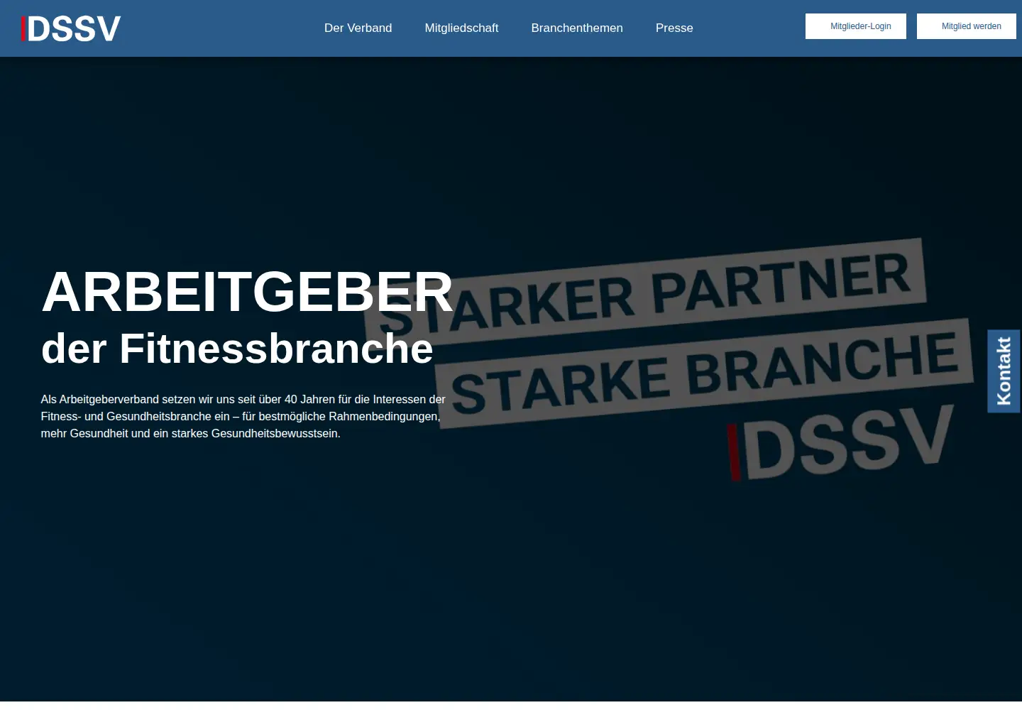 Screenshot of dssv.de