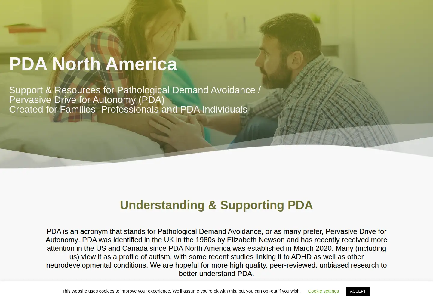 Screenshot of pdanorthamerica.org