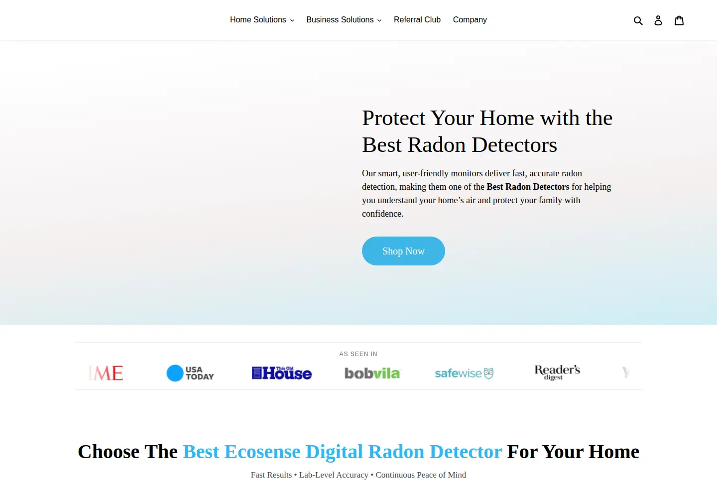 Screenshot of ecosense.io