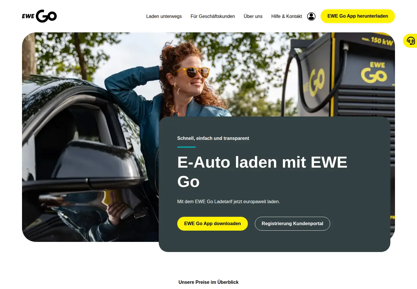 Screenshot of ewe-go.de