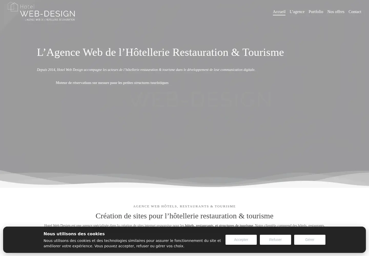 Screenshot of hotel-webdesign.com